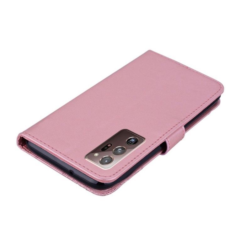 Etui Folio do Samsung Galaxy Note 20 Ultra Wytłaczana Sowa