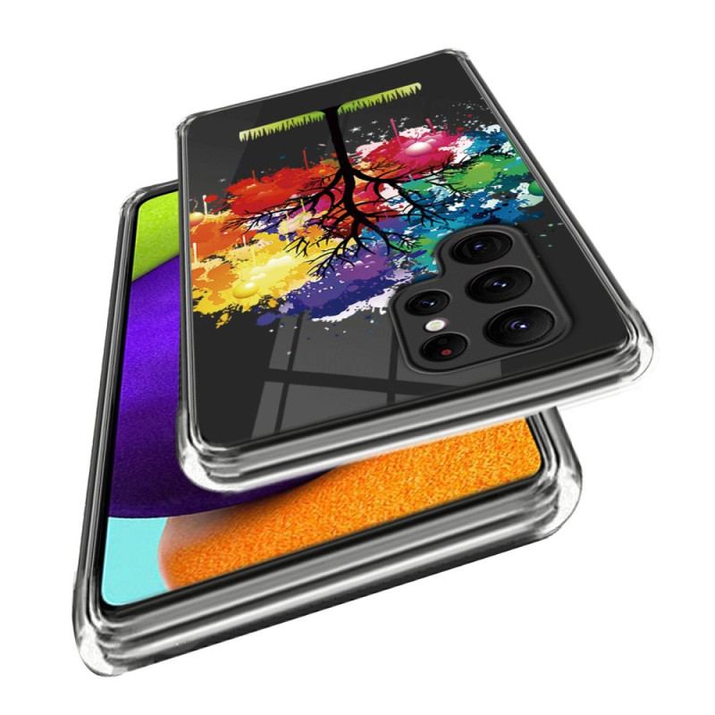 Etui Do Samsung Galaxy S24 Ultra 5g Kolorowe Drzewo