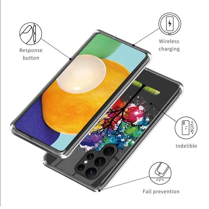 Etui Do Samsung Galaxy S24 Ultra 5g Kolorowe Drzewo