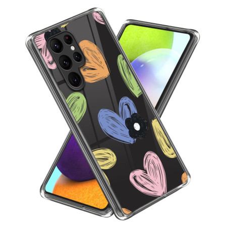 Etui Do Samsung Galaxy S24 Ultra 5g Kolorowe Serca