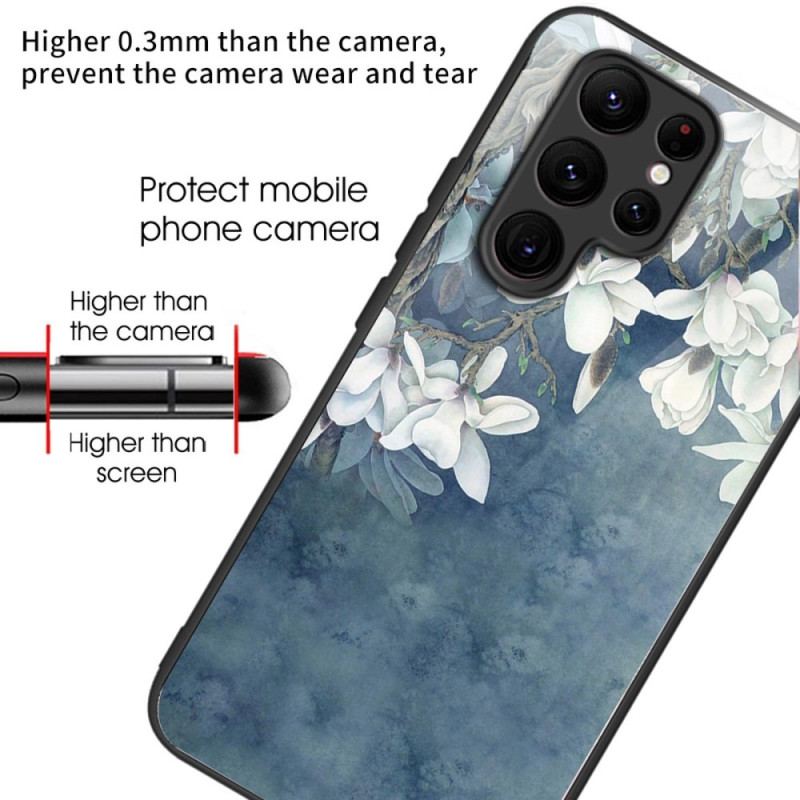 Etui Do Samsung Galaxy S24 Ultra 5g Magnolie Ze Szkła Hartowanego