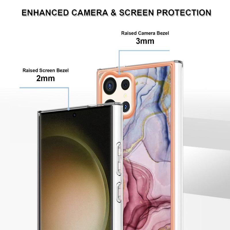 Etui Do Samsung Galaxy S24 Ultra 5g Marmurowy Wzór