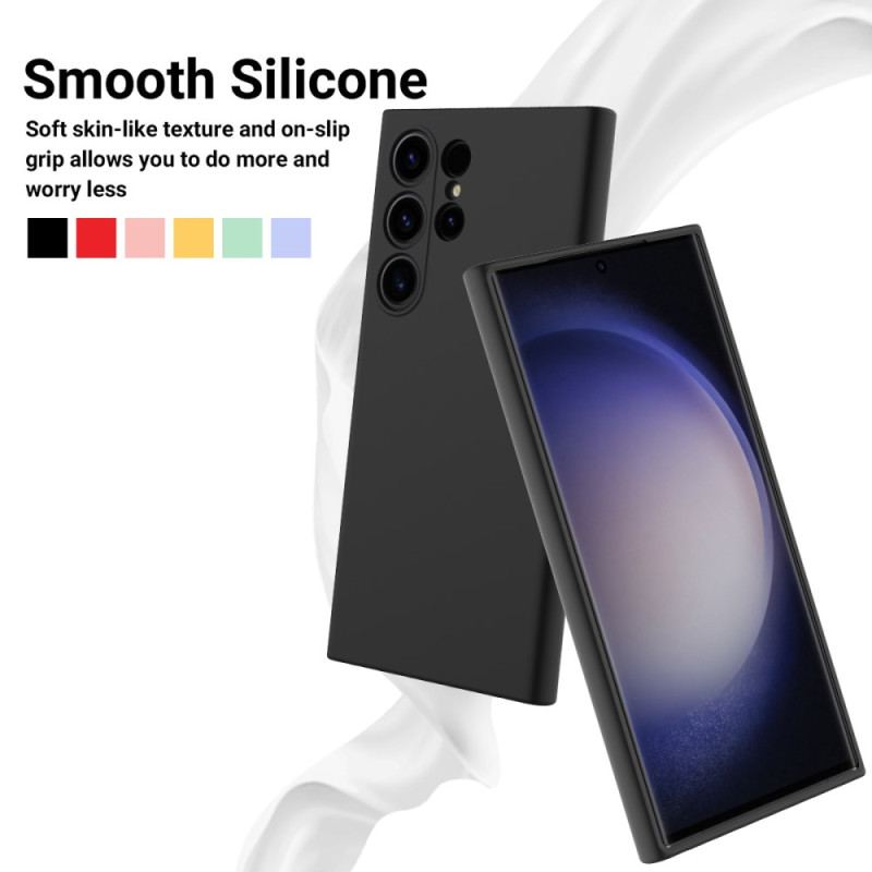 Etui Do Samsung Galaxy S24 Ultra 5g Pasek Z Płynnego Silikonu