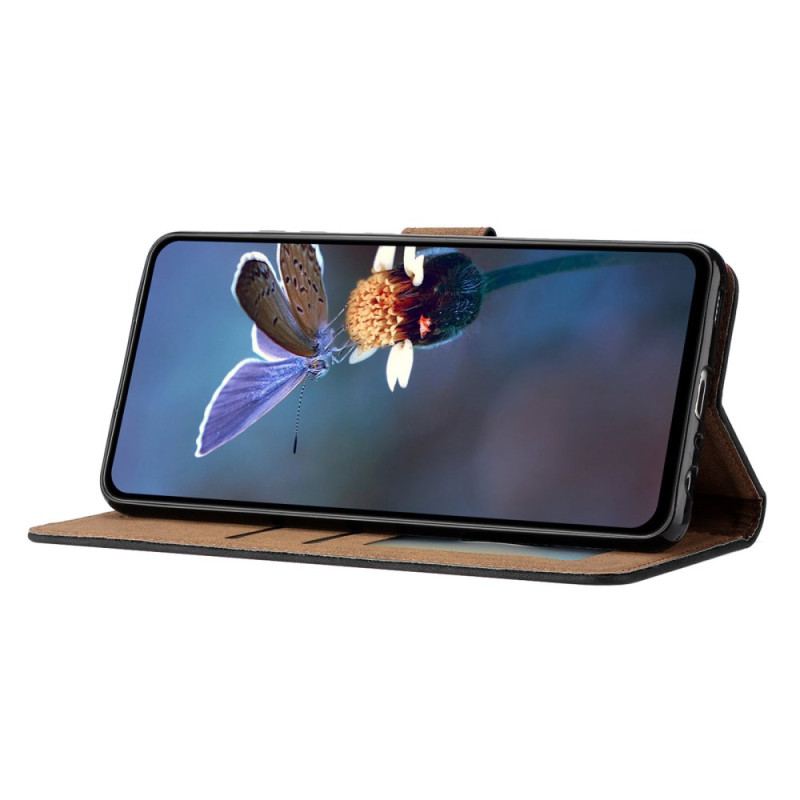 Etui Folio Do Samsung Galaxy S24 Ultra 5g Fryz Motylkowy Z Paskiem