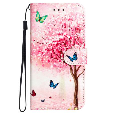 Etui Folio Do Samsung Galaxy S24 Ultra 5g Kwiat Wiśni Z Paskiem