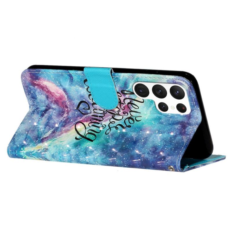 Etui Folio Do Samsung Galaxy S24 Ultra 5g Nigdy Nie Przestawaj Marzyć Z Paskiem