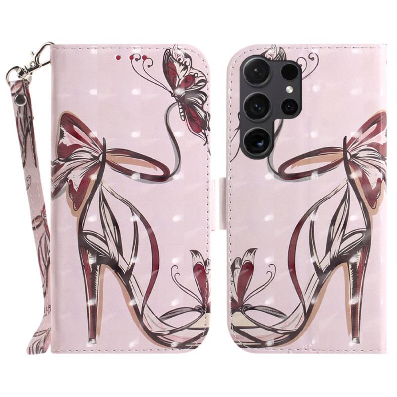 Etui Folio Do Samsung Galaxy S24 Ultra 5g Pompka Z Paskiem