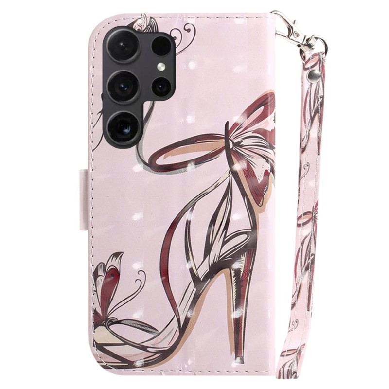 Etui Folio Do Samsung Galaxy S24 Ultra 5g Pompka Z Paskiem