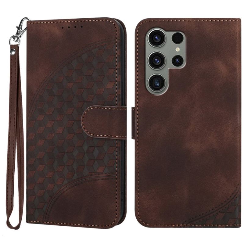Etui Folio Do Samsung Galaxy S24 Ultra 5g Wzór Głowy Słonia