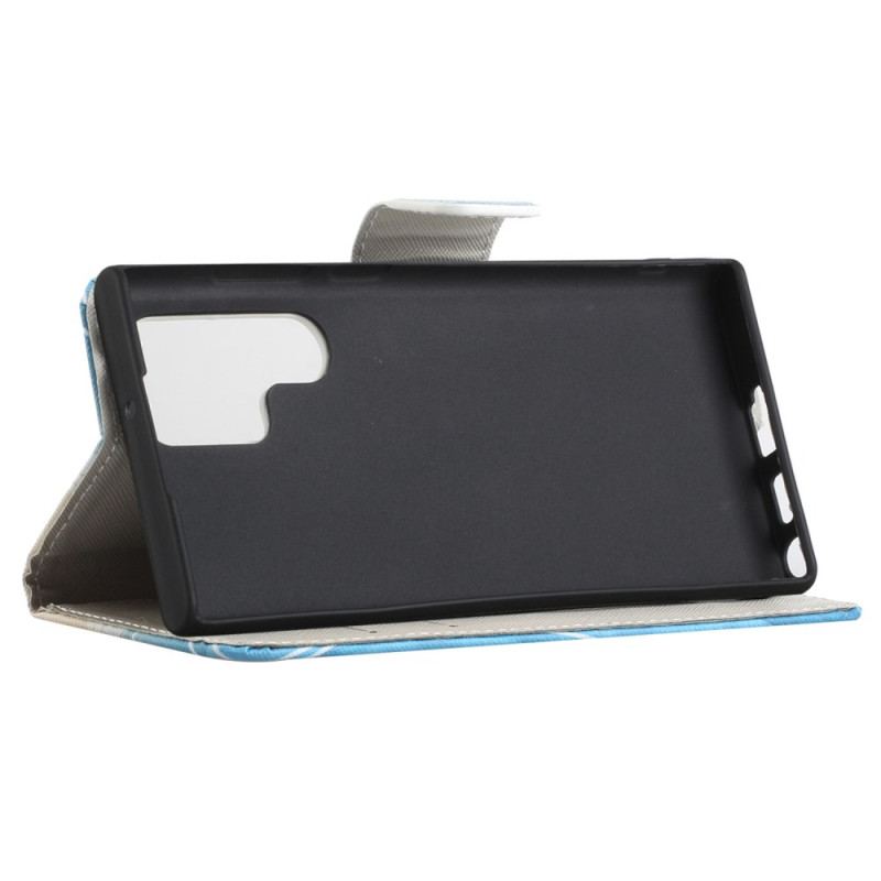 Etui Folio Samsung Galaxy S24 Ultra 5g Błyszczące Motyle
