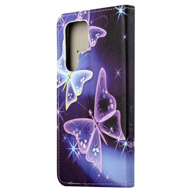 Etui Folio Samsung Galaxy S24 Ultra 5g Błyszczące Motyle