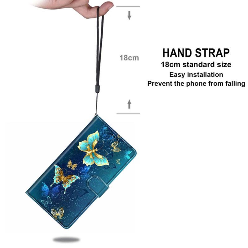Etui Folio Samsung Galaxy S24 Ultra 5g Dwa Motyle Z Paskiem