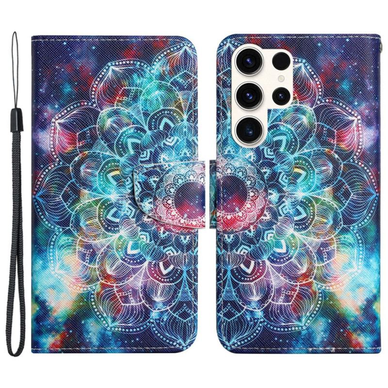 Etui Folio Samsung Galaxy S24 Ultra 5g Gwiaździste Niebo I Mandala Z Paskiem