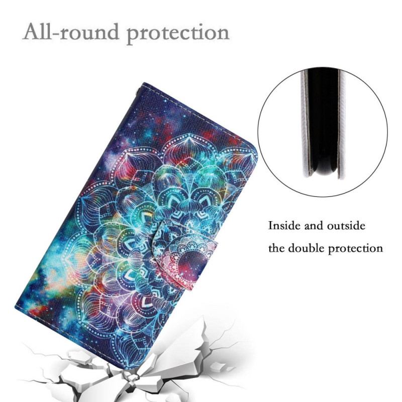 Etui Folio Samsung Galaxy S24 Ultra 5g Gwiaździste Niebo I Mandala Z Paskiem