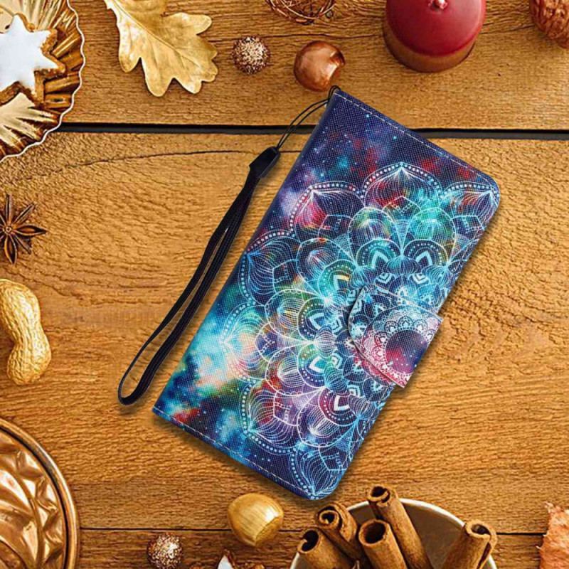 Etui Folio Samsung Galaxy S24 Ultra 5g Gwiaździste Niebo I Mandala Z Paskiem