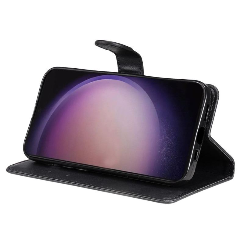 Etui Folio Samsung Galaxy S24 Ultra 5g Jednolity Kolor Z Paskiem Etui Ochronne