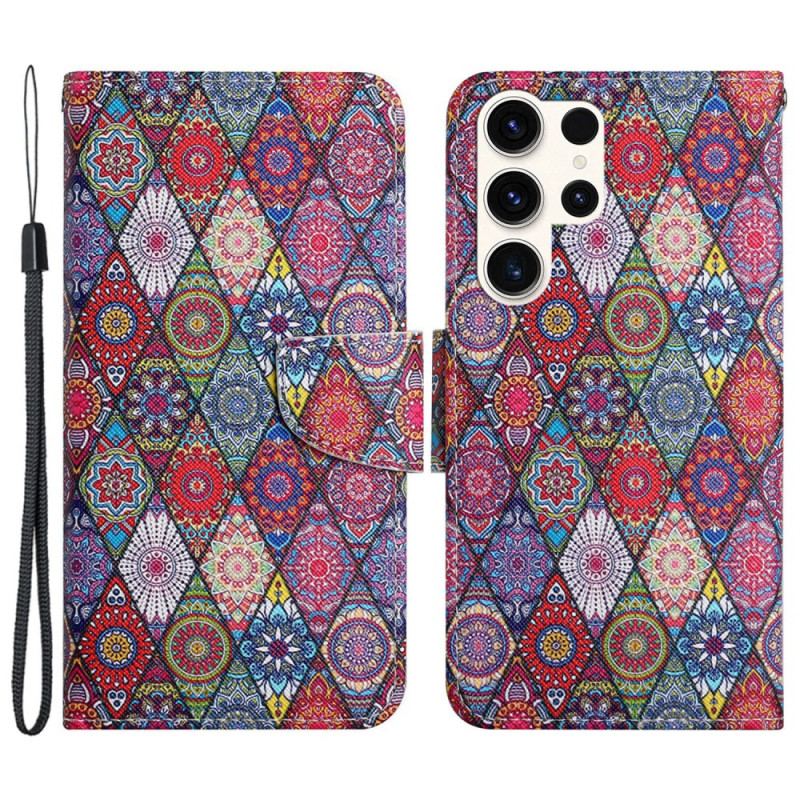 Etui Folio Samsung Galaxy S24 Ultra 5g Kalejdoskop Na Smyczy