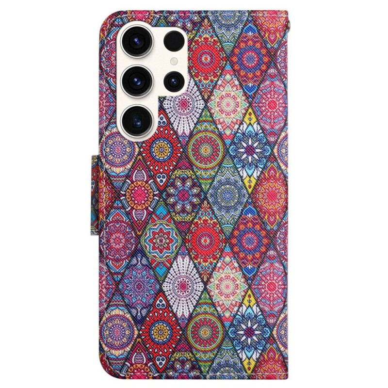 Etui Folio Samsung Galaxy S24 Ultra 5g Kalejdoskop Na Smyczy