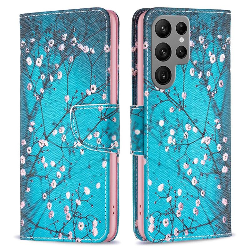 Etui Folio Samsung Galaxy S24 Ultra 5g Kwitnące Gałęzie Etui Ochronne