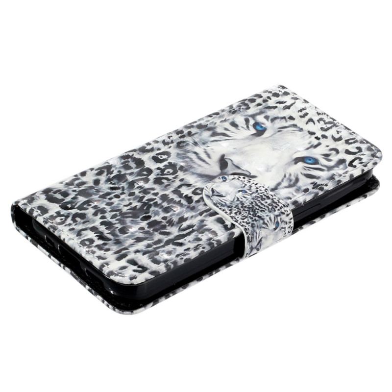 Etui Folio Samsung Galaxy S24 Ultra 5g Lampart Z Paskiem Etui Ochronne