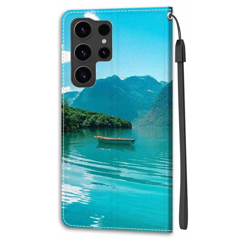 Etui Folio Samsung Galaxy S24 Ultra 5g Łódź Na Smyczy
