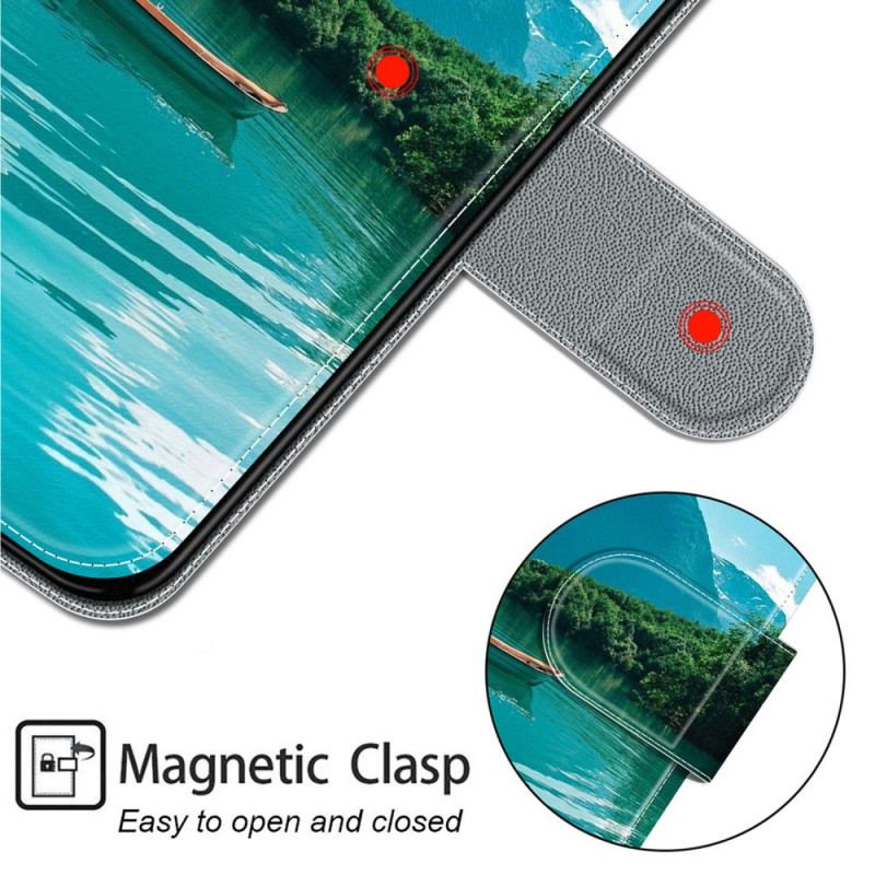 Etui Folio Samsung Galaxy S24 Ultra 5g Łódź Na Smyczy