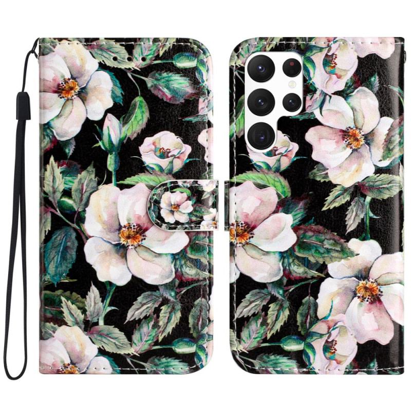 Etui Folio Samsung Galaxy S24 Ultra 5g Magnolie Lanière