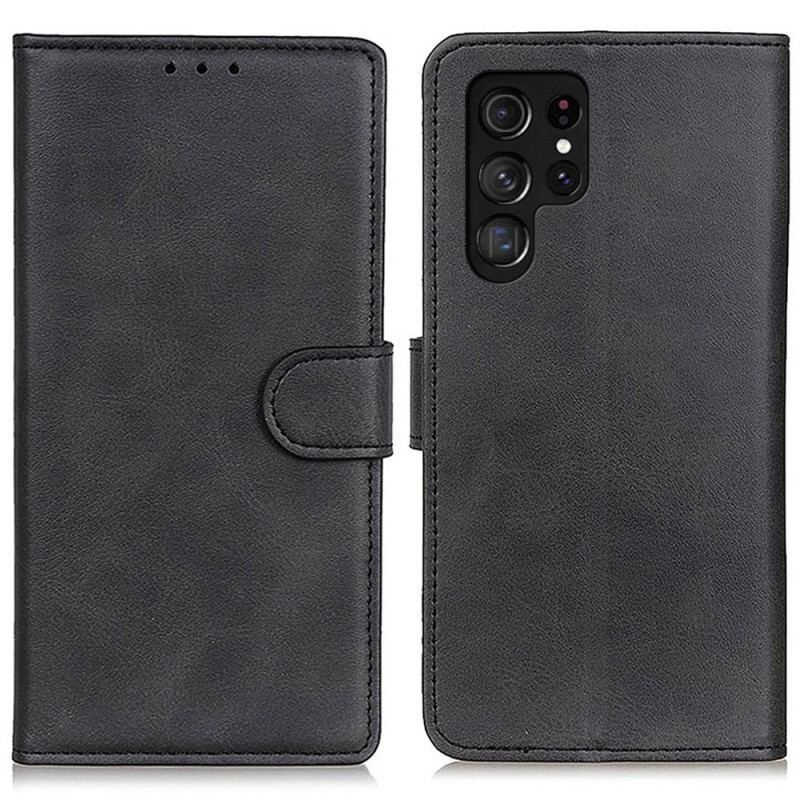 Etui Folio Samsung Galaxy S24 Ultra 5g Matowa Sztuczna Skóra Etui Ochronne