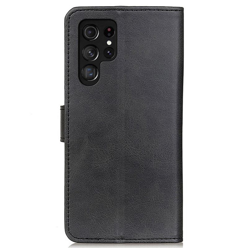 Etui Folio Samsung Galaxy S24 Ultra 5g Matowa Sztuczna Skóra Etui Ochronne