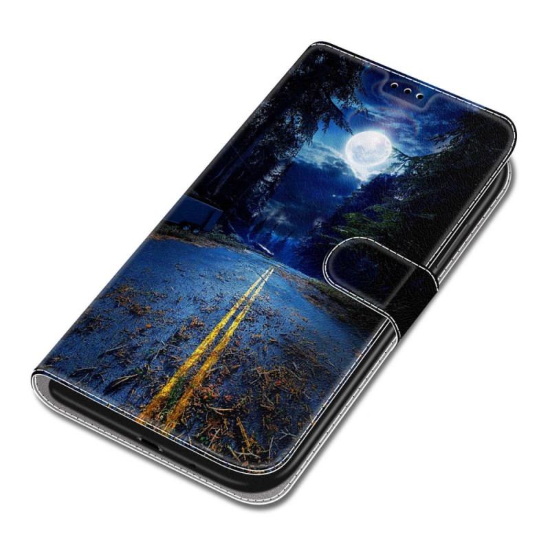Etui Folio Samsung Galaxy S24 Ultra 5g Nocna Droga W Lanière Etui Ochronne