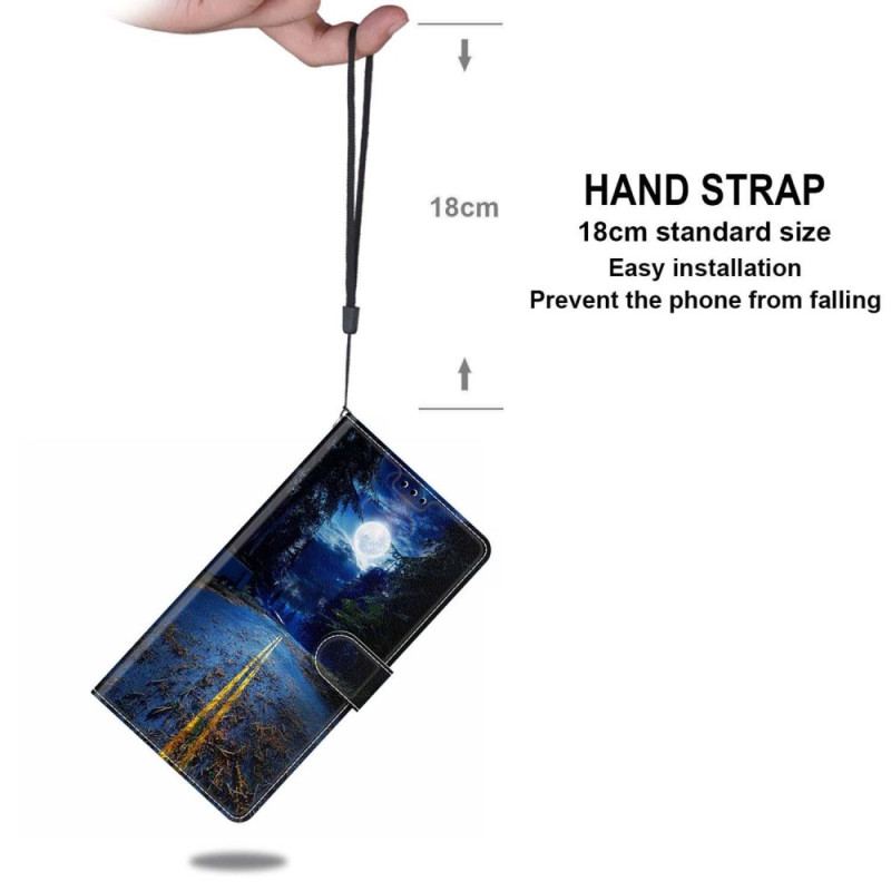 Etui Folio Samsung Galaxy S24 Ultra 5g Nocna Droga W Lanière Etui Ochronne