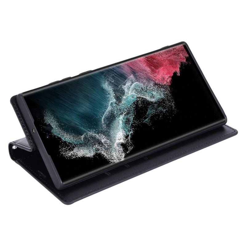 Etui Folio Samsung Galaxy S24 Ultra 5g Seria Minuo Hanman Etui Ochronne