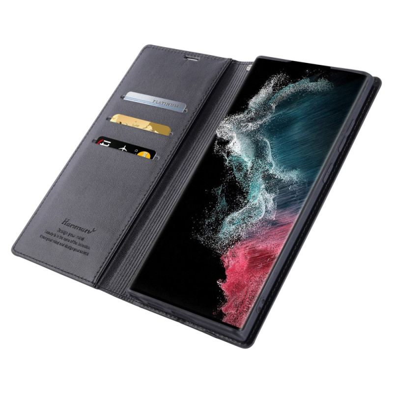 Etui Folio Samsung Galaxy S24 Ultra 5g Seria Minuo Hanman Etui Ochronne