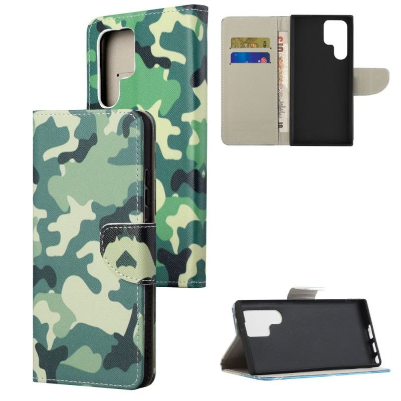 Etui Folio Samsung Galaxy S24 Ultra 5g Wzór Kamuflażu