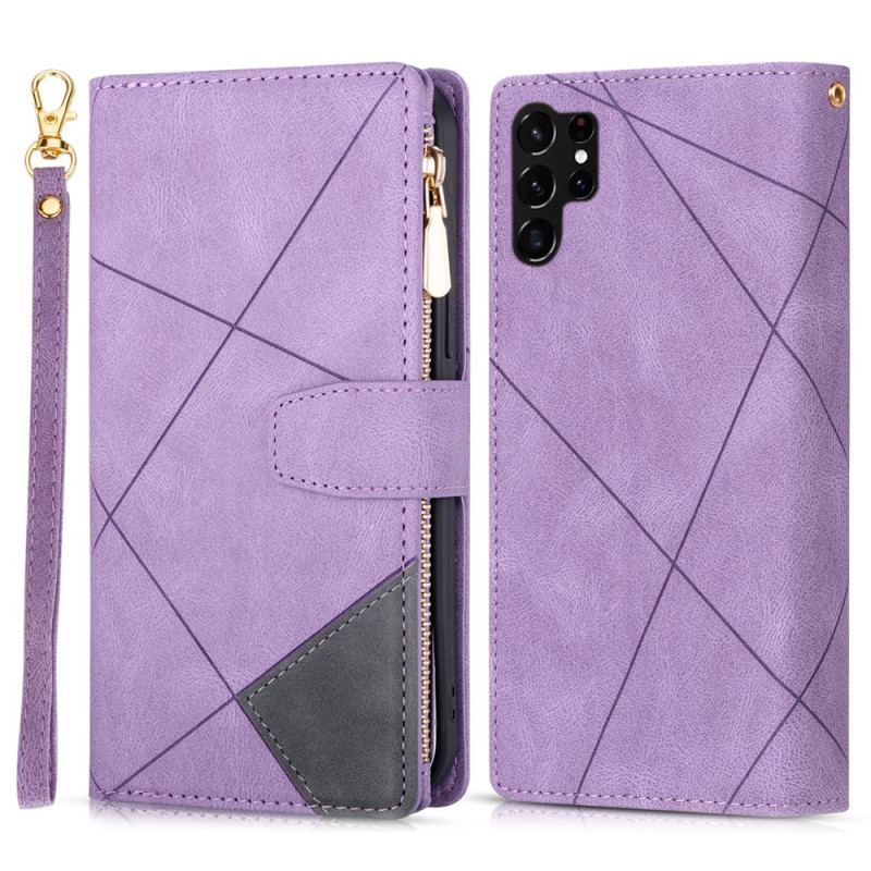 Etui Folio Samsung Galaxy S24 Ultra 5g Z Portmonetką I Smyczą