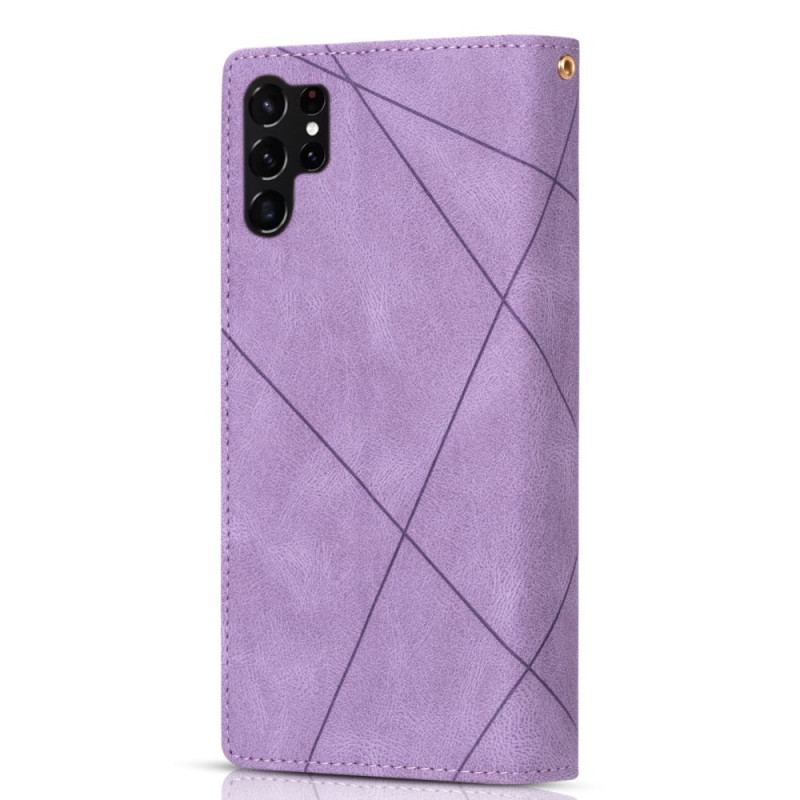 Etui Folio Samsung Galaxy S24 Ultra 5g Z Portmonetką I Smyczą