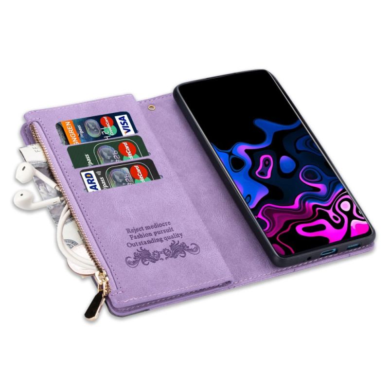Etui Folio Samsung Galaxy S24 Ultra 5g Z Portmonetką I Smyczą