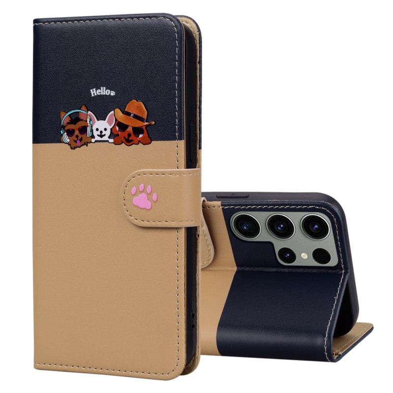 Etui Folio Samsung Galaxy S24 Ultra 5g Zwierzęta Z Kreskówek