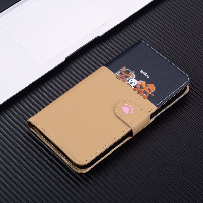 Etui Folio Samsung Galaxy S24 Ultra 5g Zwierzęta Z Kreskówek