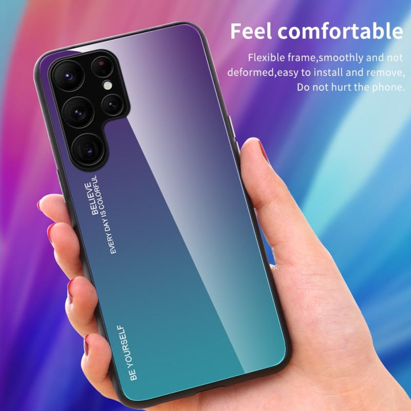 Etui Samsung Galaxy S24 Ultra 5g Bądź Sobą Szkło Hartowane