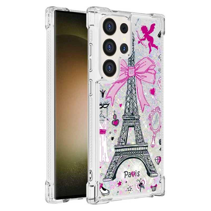 Etui Samsung Galaxy S24 Ultra 5g Błyszcząca Wieża Eiffla
