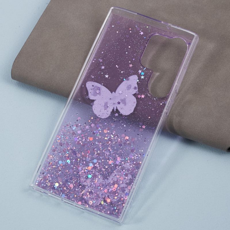 Etui Samsung Galaxy S24 Ultra 5g Brokat Z Motylami