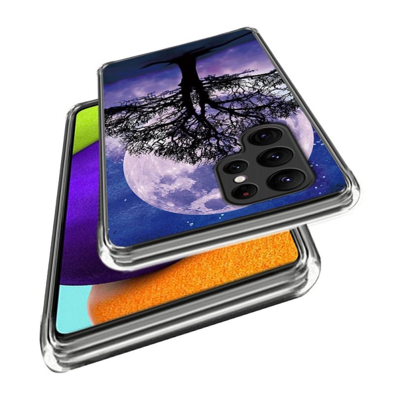 Etui Samsung Galaxy S24 Ultra 5g Drzewo I Księżyc Etui Ochronne
