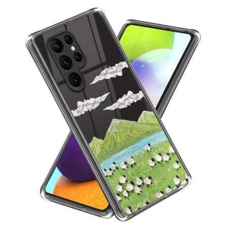 Etui Samsung Galaxy S24 Ultra 5g Malowanie Owiec Etui Ochronne