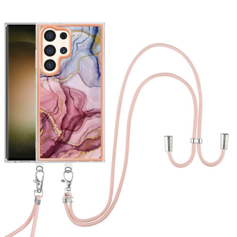Etui Samsung Galaxy S24 Ultra 5g Przewód Z Efektem Marmuru