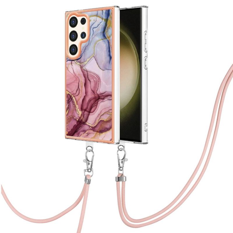 Etui Samsung Galaxy S24 Ultra 5g Przewód Z Efektem Marmuru