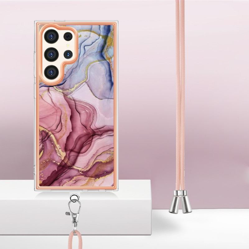 Etui Samsung Galaxy S24 Ultra 5g Przewód Z Efektem Marmuru