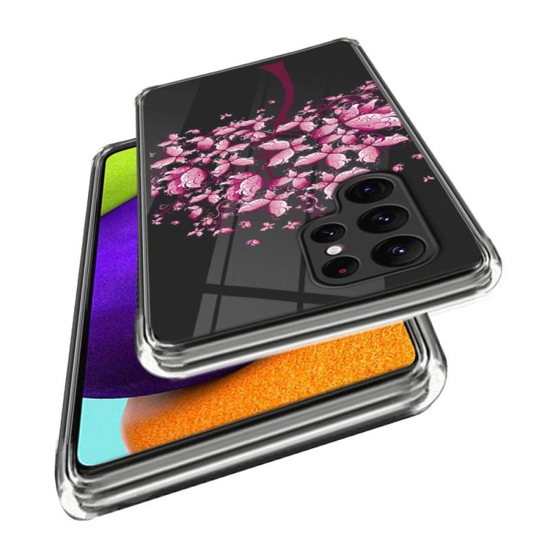 Etui Samsung Galaxy S24 Ultra 5g Różowe Kwiaty