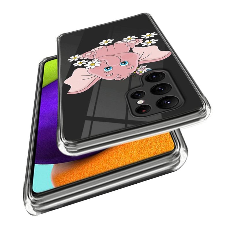 Etui Samsung Galaxy S24 Ultra 5g Różowy Słoń Etui Ochronne