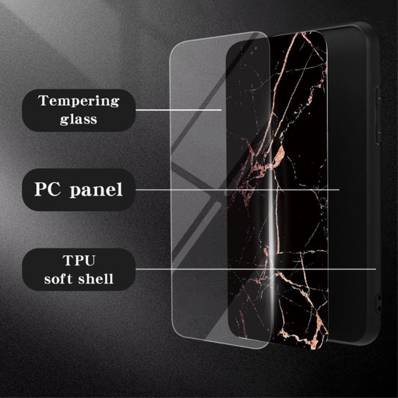Etui Samsung Galaxy S24 Ultra 5g Szkło Hartowane Z Wzorem Marmuru